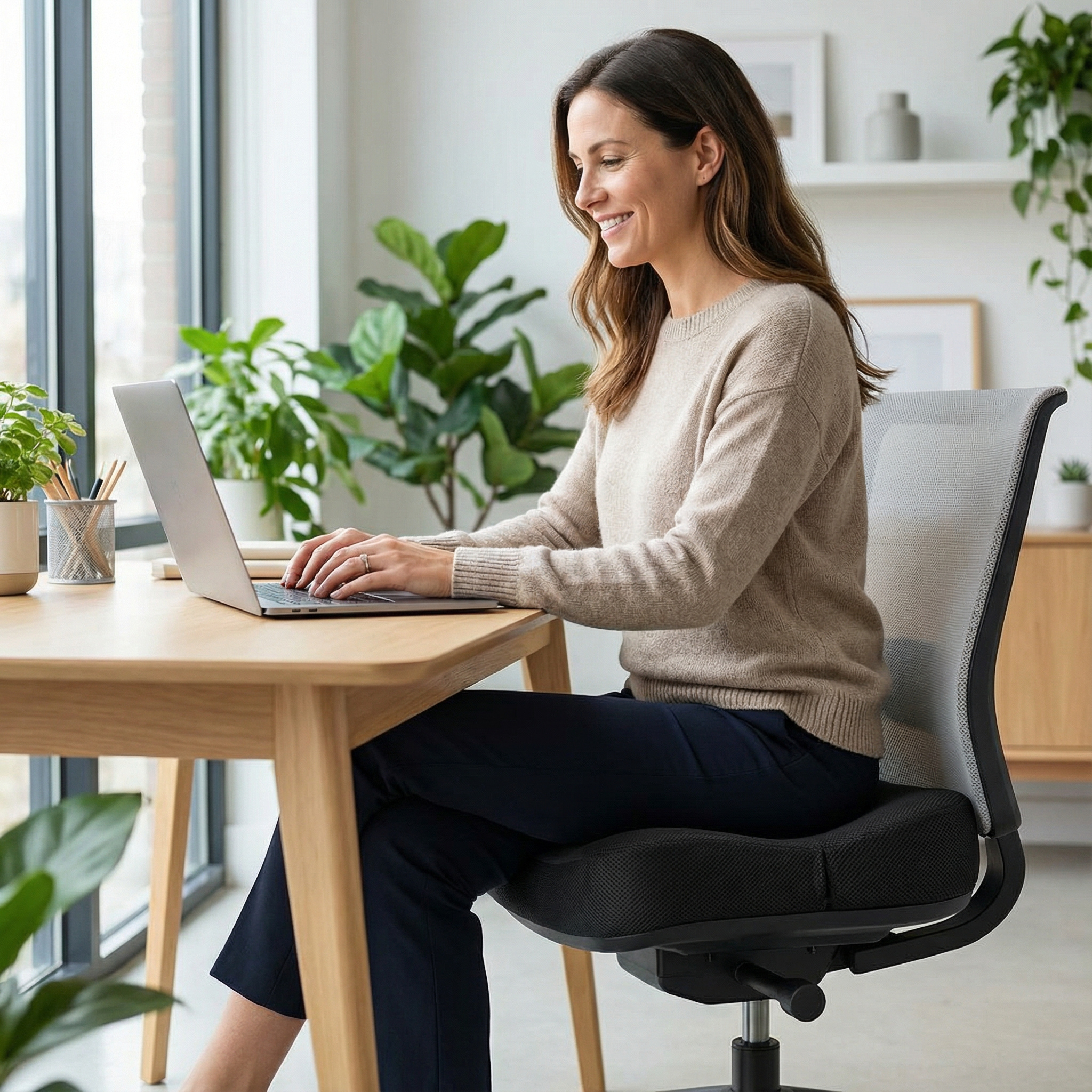 Coussin orthopédique en mousse à mémoire de forme – soutien coccyx